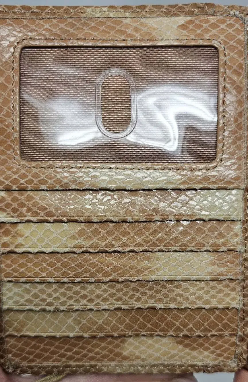 NWT HOBO Euro Slide Credit Card Passport Case Slim Wallet Desert Tie Die Leather